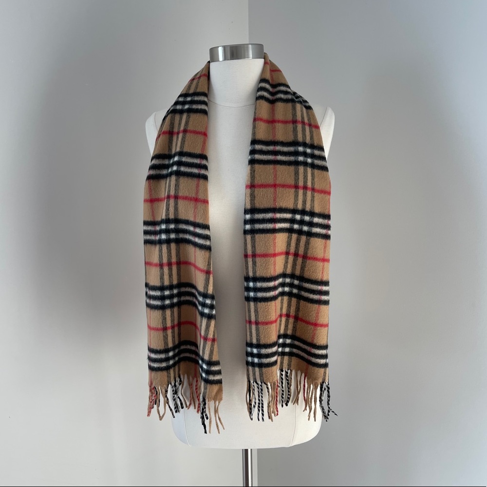 Burberry Cashmere Check Scarf